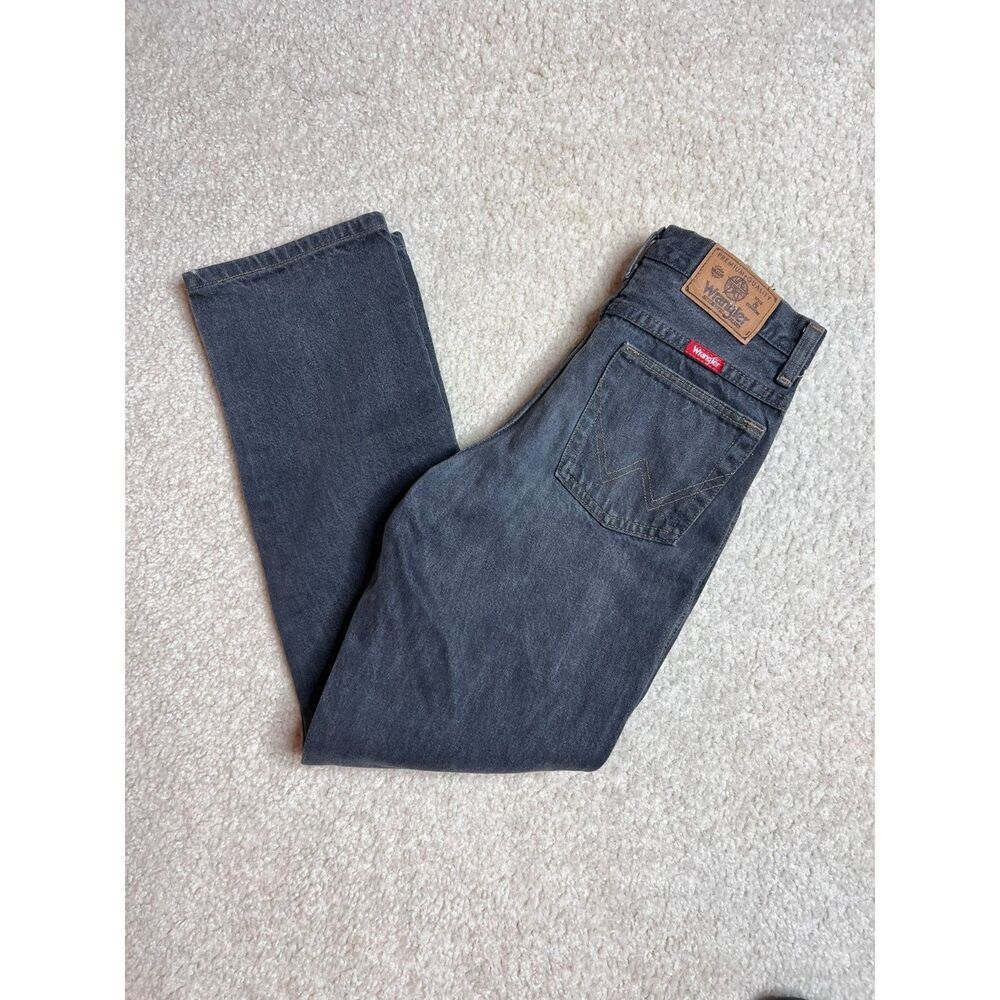Boys Wrangler Jeans Black Size16R Style #965BBRB 100% Cotton Vintage